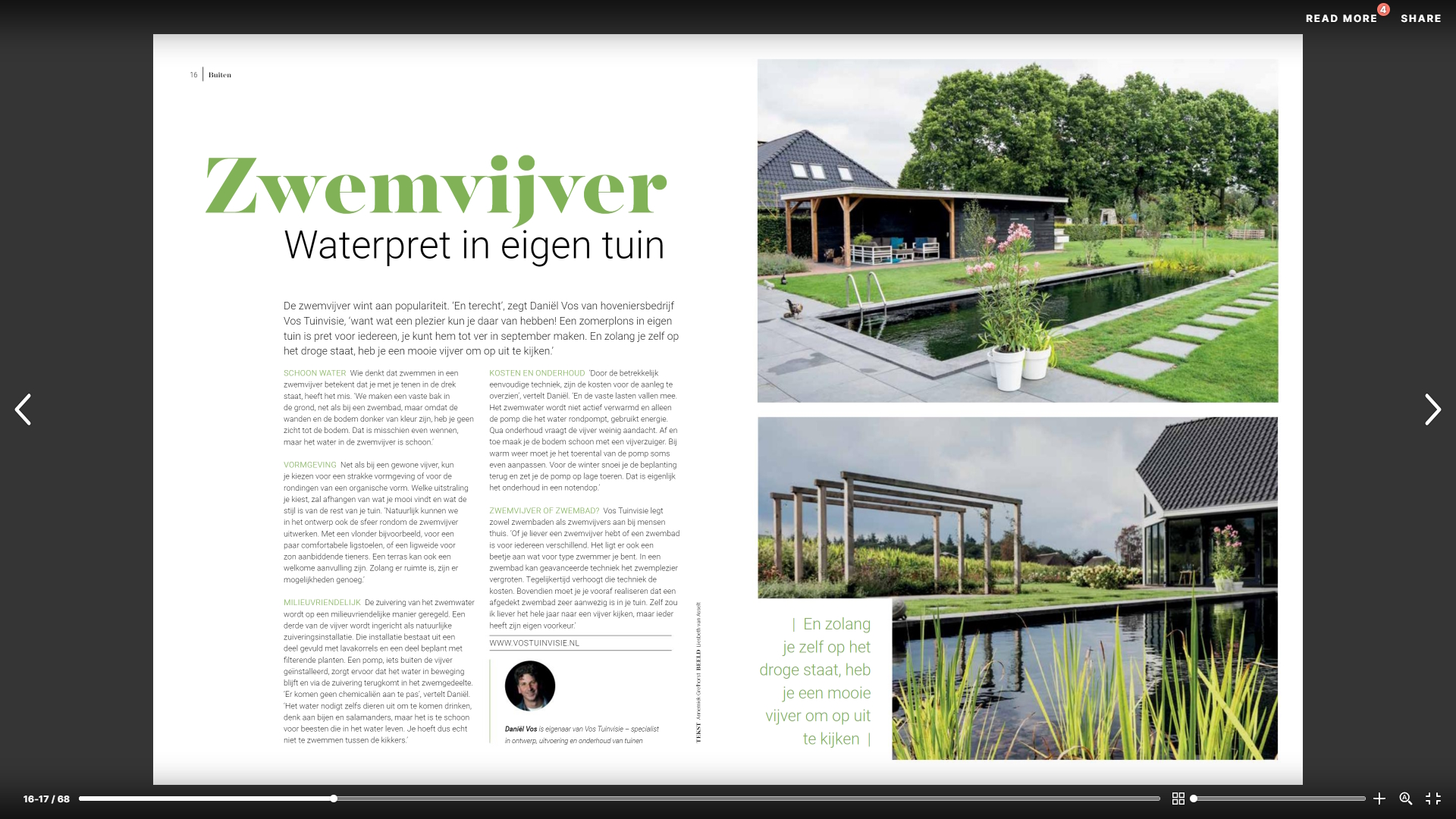 Vos Tuinvisie in Omwonen magazine editie 6
