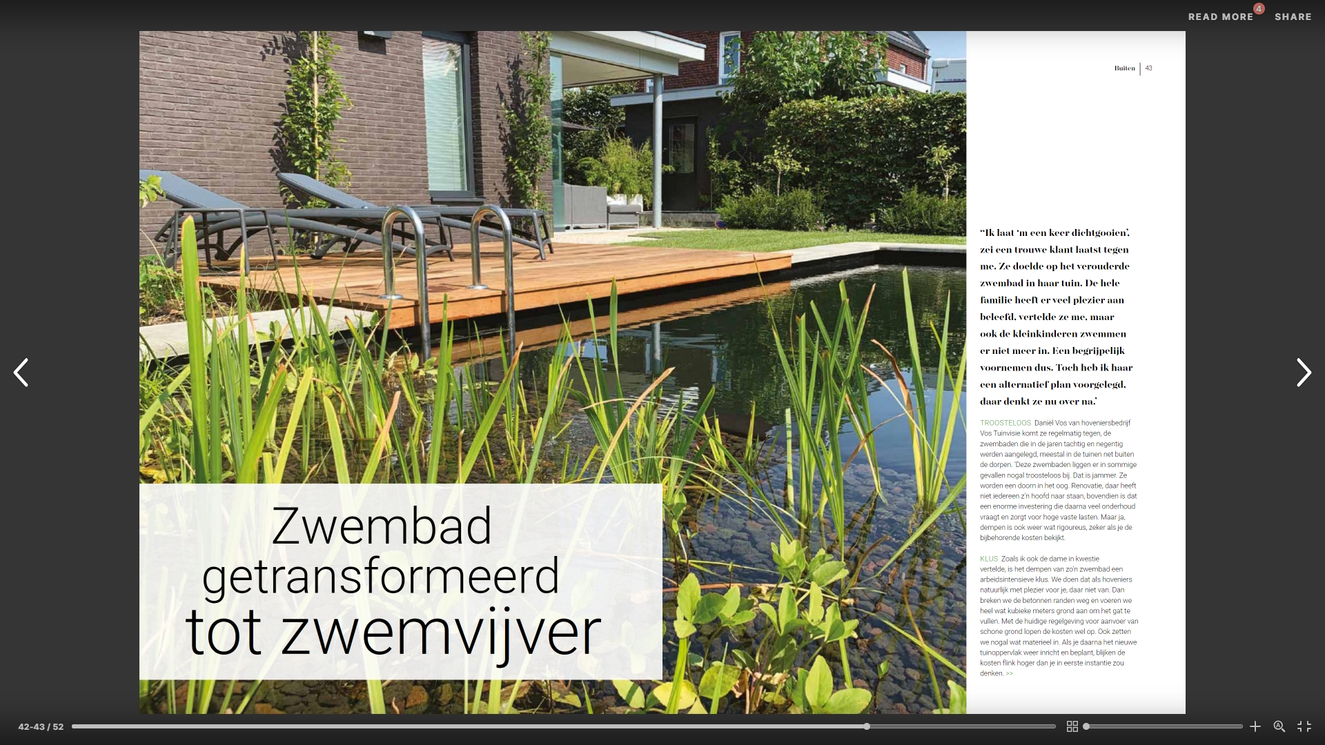 Vos Tuinvisie in Omwonen magazine editie 7