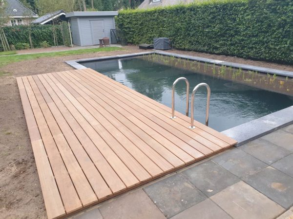 Zwemvijver met vlonder Epe 2