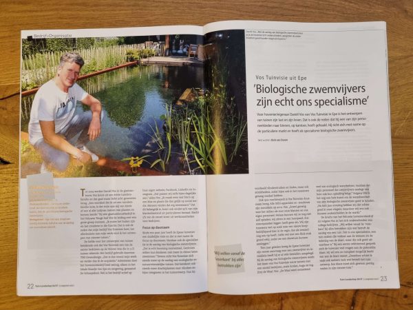 Biologische zwemvijvers zijn echt ons specialisme