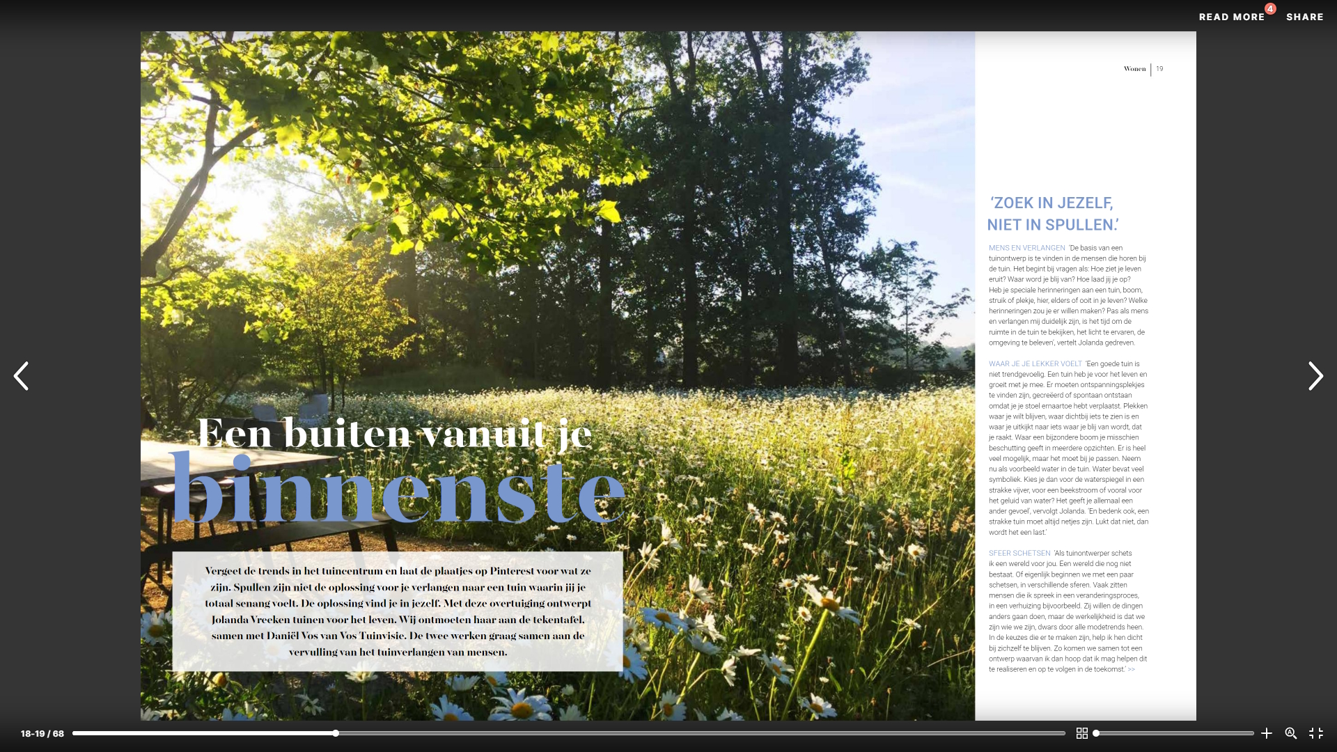 Vos Tuinvisie in Omwonen magazine editie 5